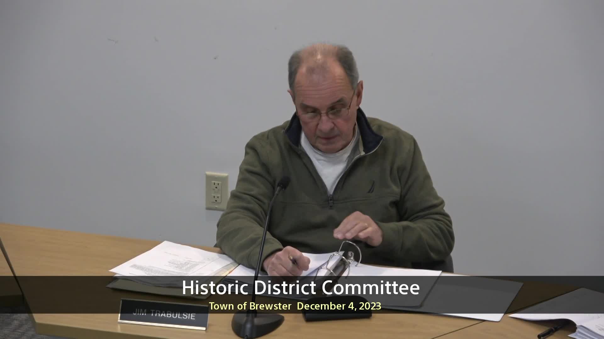 Thumbnail image for Historic District Committee 12-4-2023