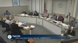 Wide shot of the Planning Board and Applicants