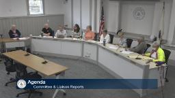 Thumbnail of meeting video shows a wide shot of the entire COA board.