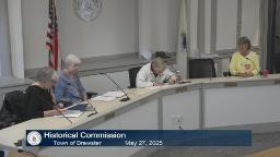 Thumbnail of meeting video shows four people on the commission in the meeting room.