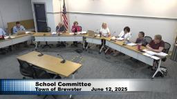 Wide shot of the Brewster School Committee and School Principals