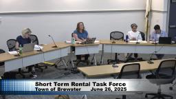 Members of the Short Term Rental Task Force gathered for their 6-26-2025 meeting