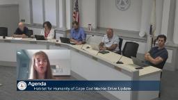 Housing Coordinator Jill Scalise presenting an agenda item to the Trust