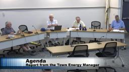 Thumbnail of meeting video shows wideshot of the four members of the committee