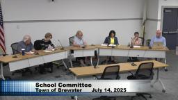 Brewster School Committe Gathered to Open Their 07-14-2025 Meeting