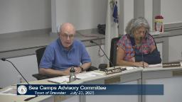 Sea Camps Advisory Committee Chair addressing the Committee