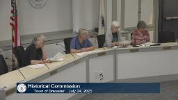 Thumbnail of meeting video shows a tight wide shot of the four committee members in meeting room A.