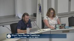 Thumbnail of meeting video shows the chair and one other person in meeting room a.