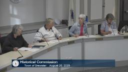 The Brewster Historical Commission members gather for their August 26th meeting