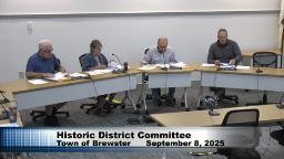 The Historic District Committee calls thier 9/8/2025 meeting to order