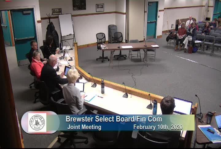 Thumbnail image for Brewster Select Board/Fin Com Joint Meeting 2-10-2020