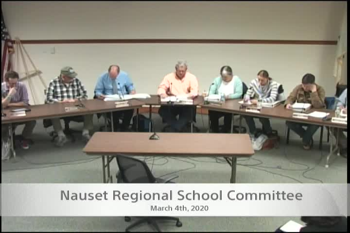 Thumbnail image for Nauset Regional School Committee 3-4-2020