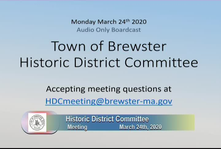 Thumbnail image for Historic District Committee 3-23-2020