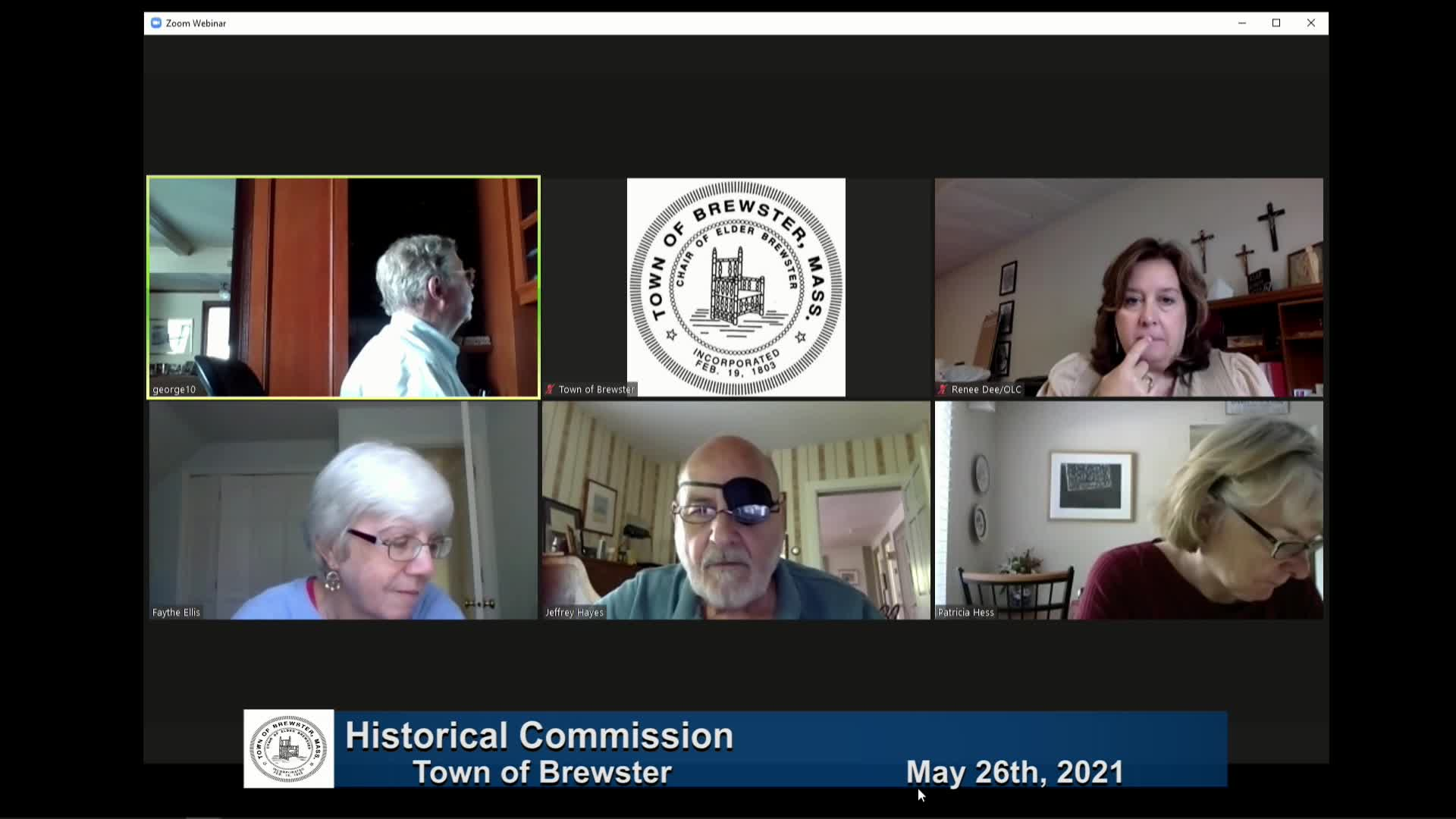 Thumbnail image for Historical Commission 5-26-2021