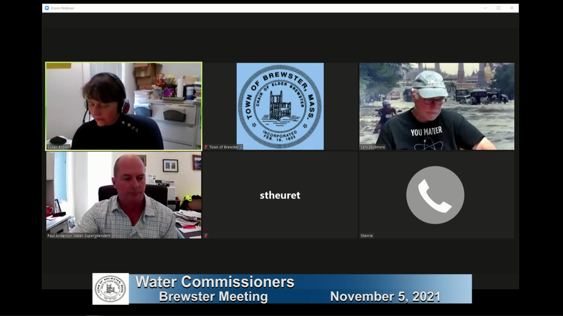 Thumbnail image for Water Commissioners 11-5-2021
