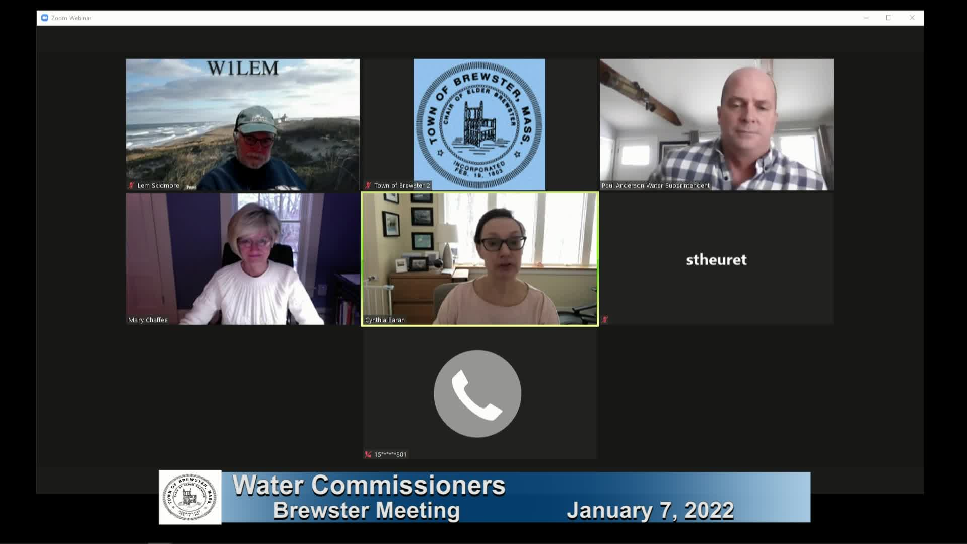 Thumbnail image for Water Commissioners 1-7-2022