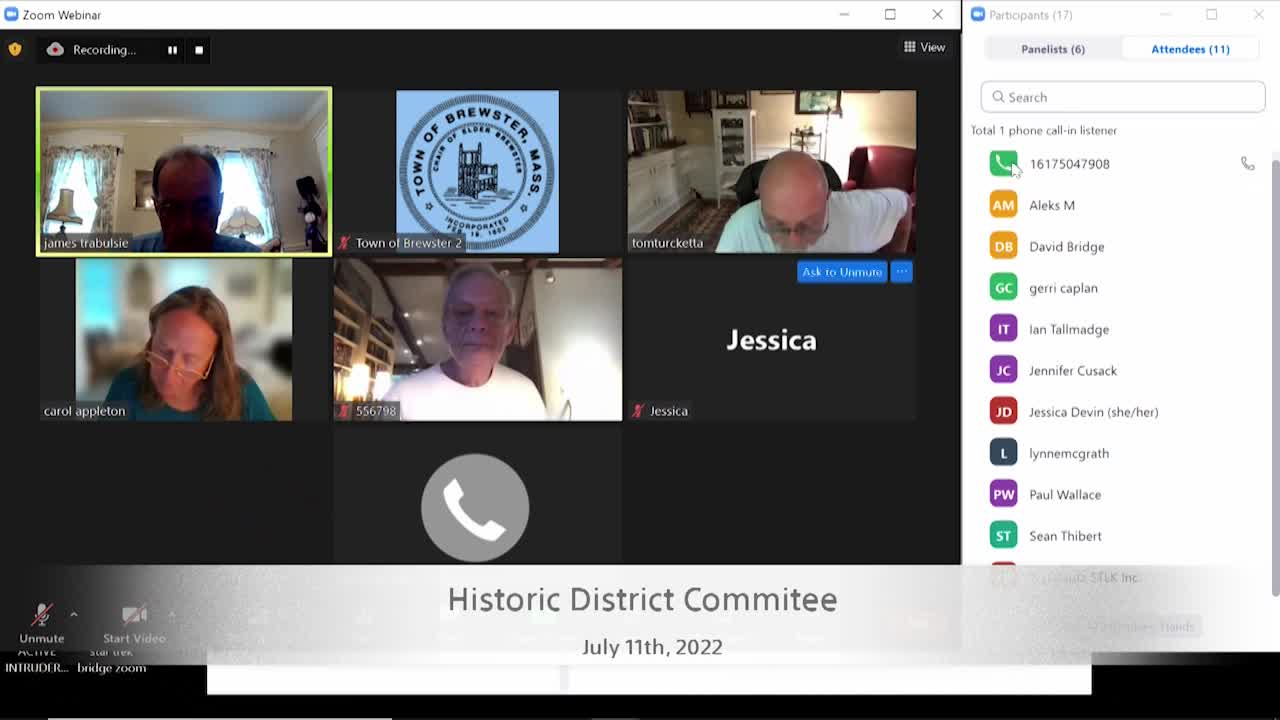 Thumbnail image for Historic District Committee 7-11-2022