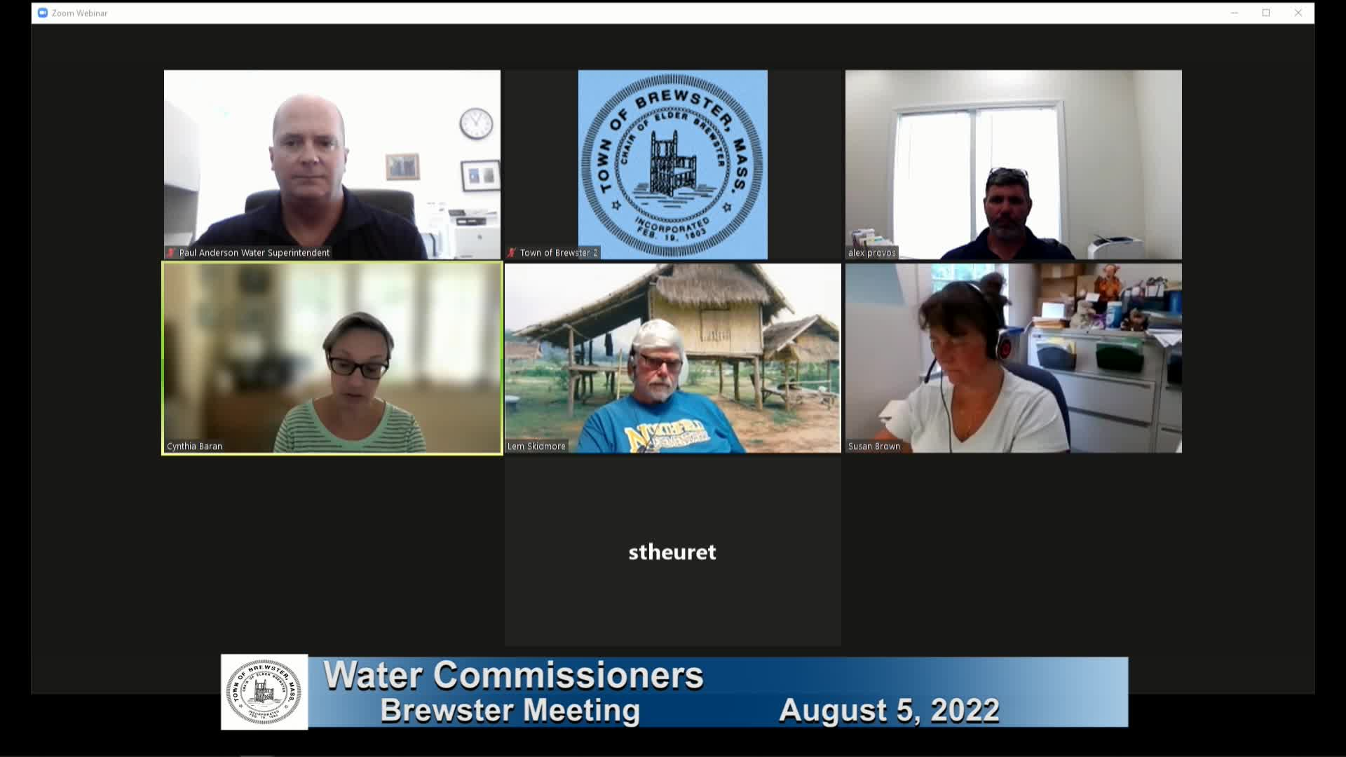 Thumbnail image for Water Commissioners 8-5-2022