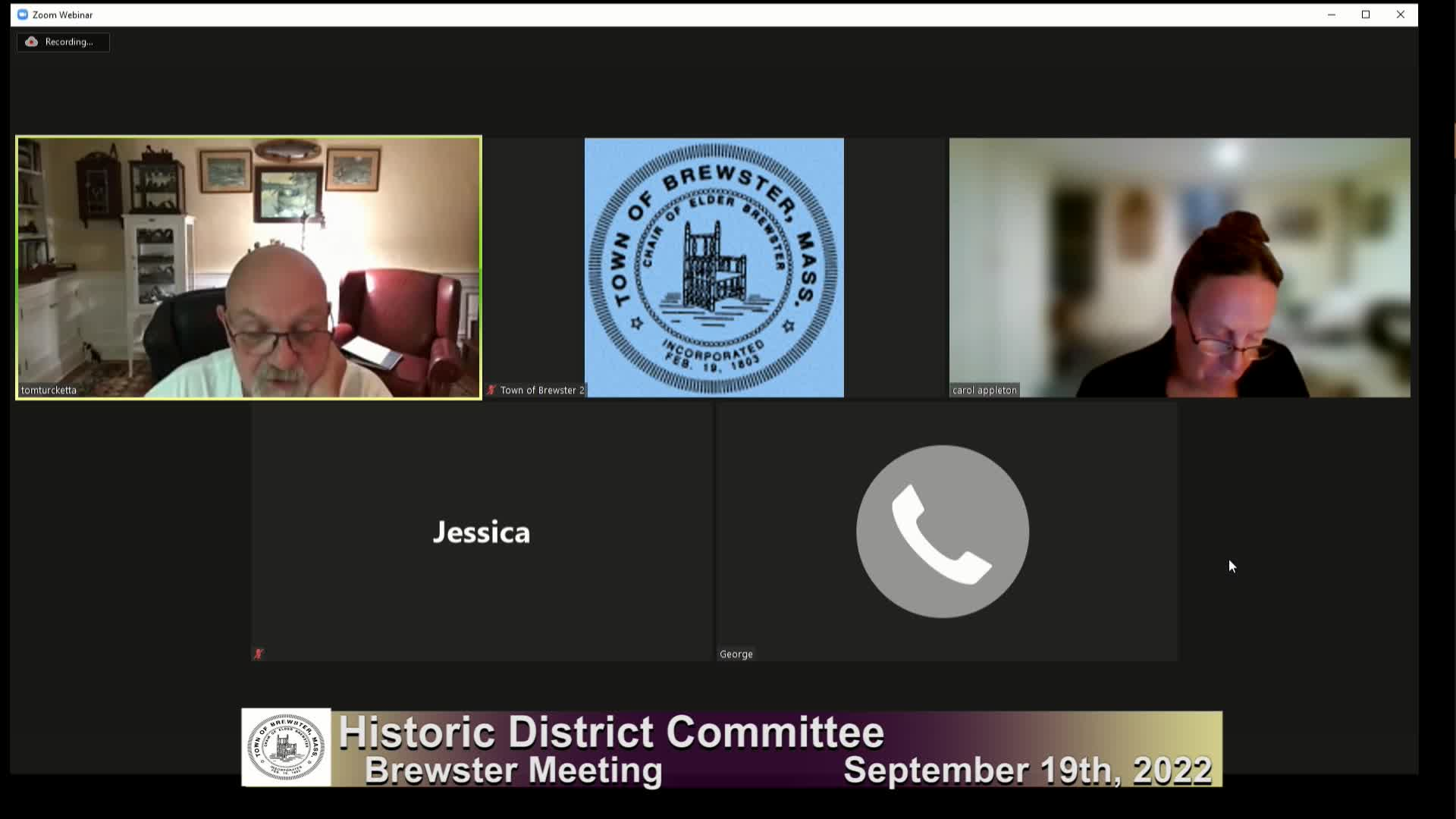 Thumbnail image for Historic Distric Committee 9-19-2022