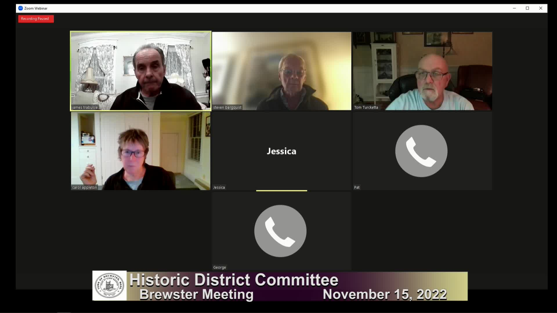 Thumbnail image for Historic District Committee 11-15-2022